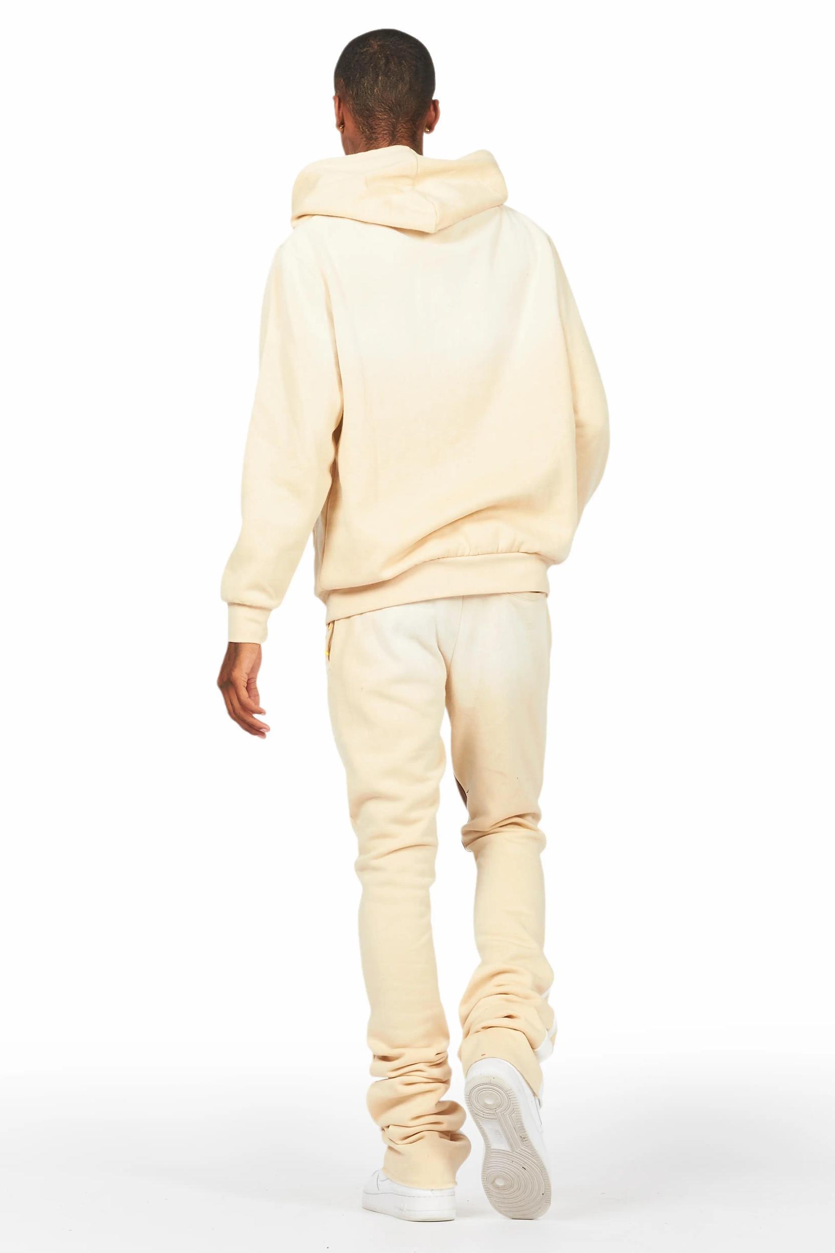 Rockstar Art Dist. Beige/White Super Stacked Pant Set Male Product Image