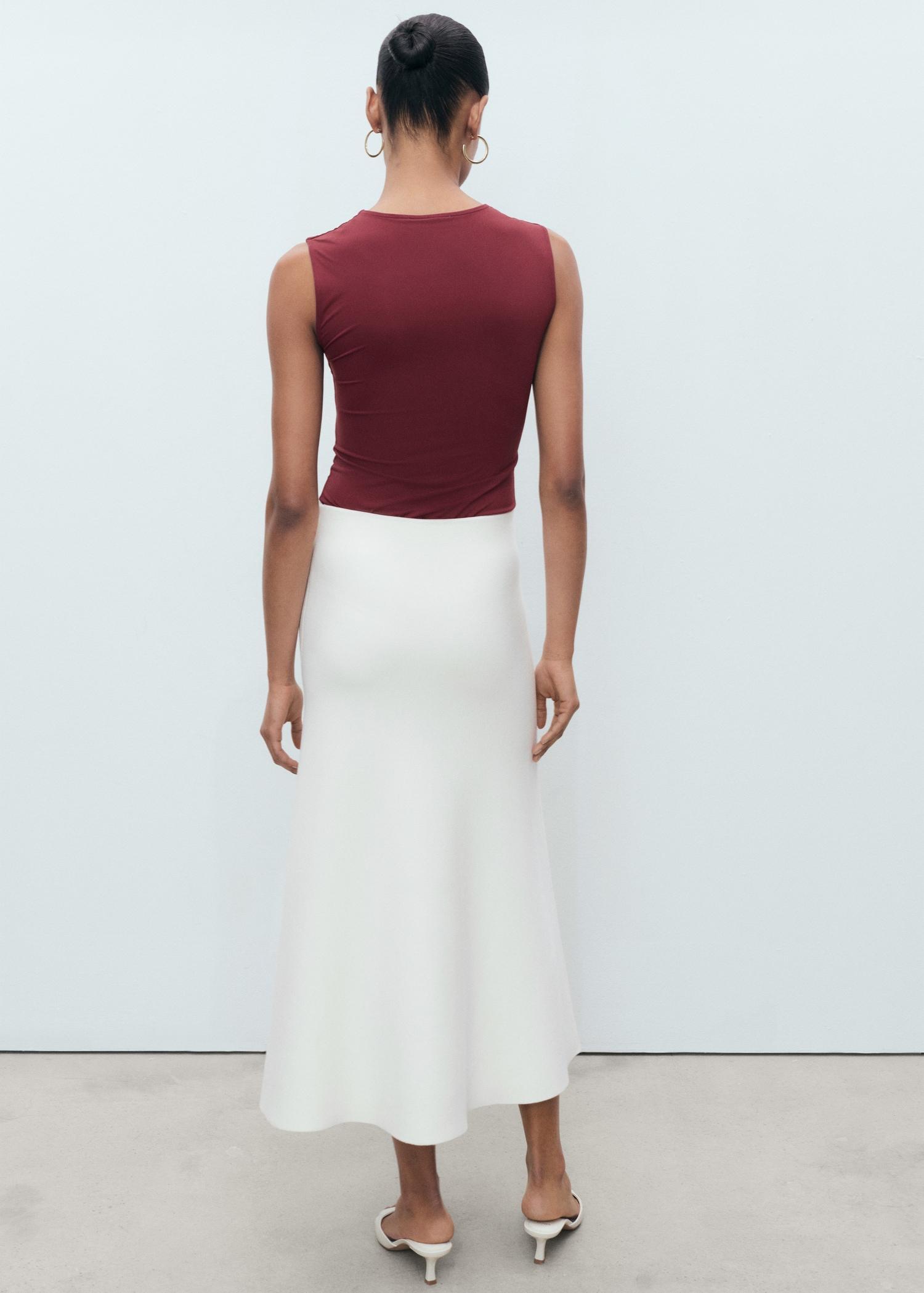 Fitted top with wide straps - Women | MANGO USA Product Image