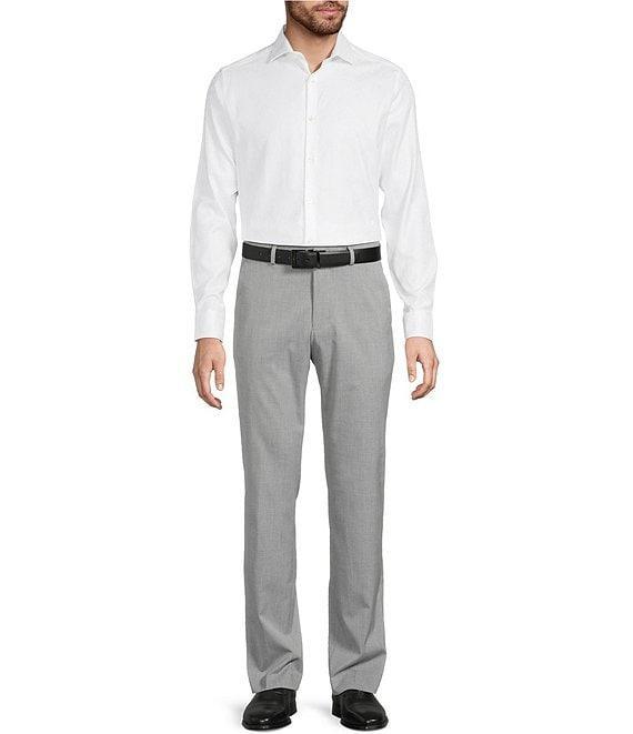 Murano Slim Fit Floral Jacquard Long Sleeve Woven Shirt Product Image