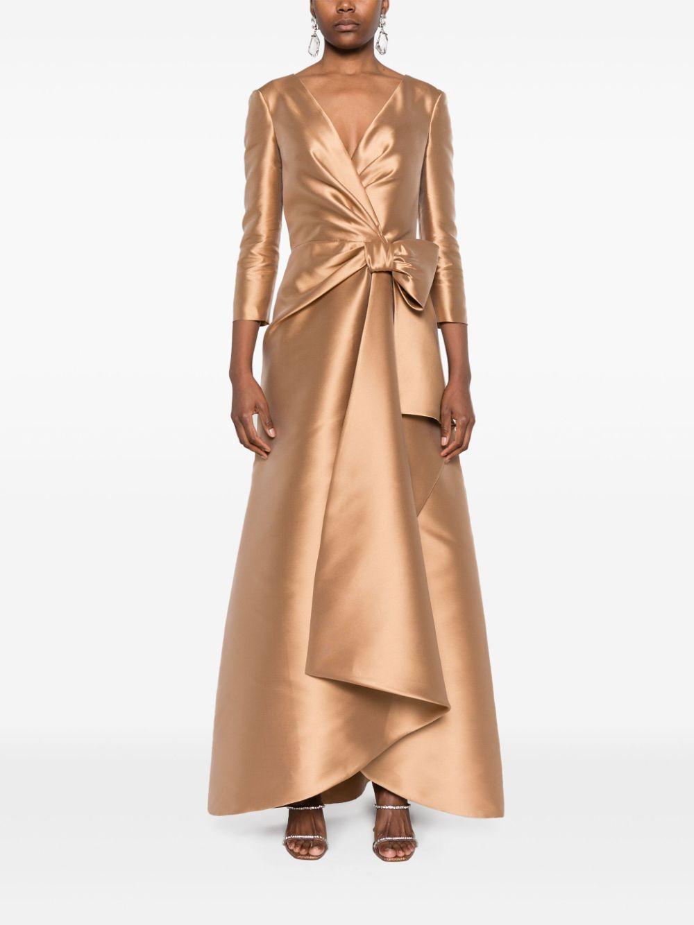 bow-detail maxi dress Product Image