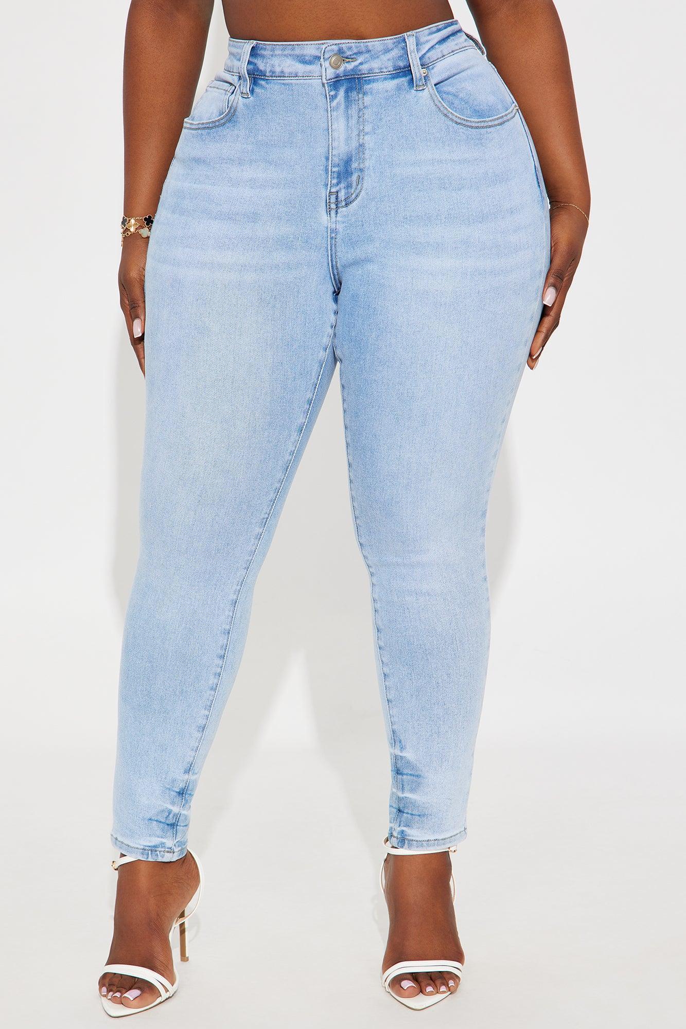 Kalisha Stretch Skinny Jeans - Light Wash Product Image