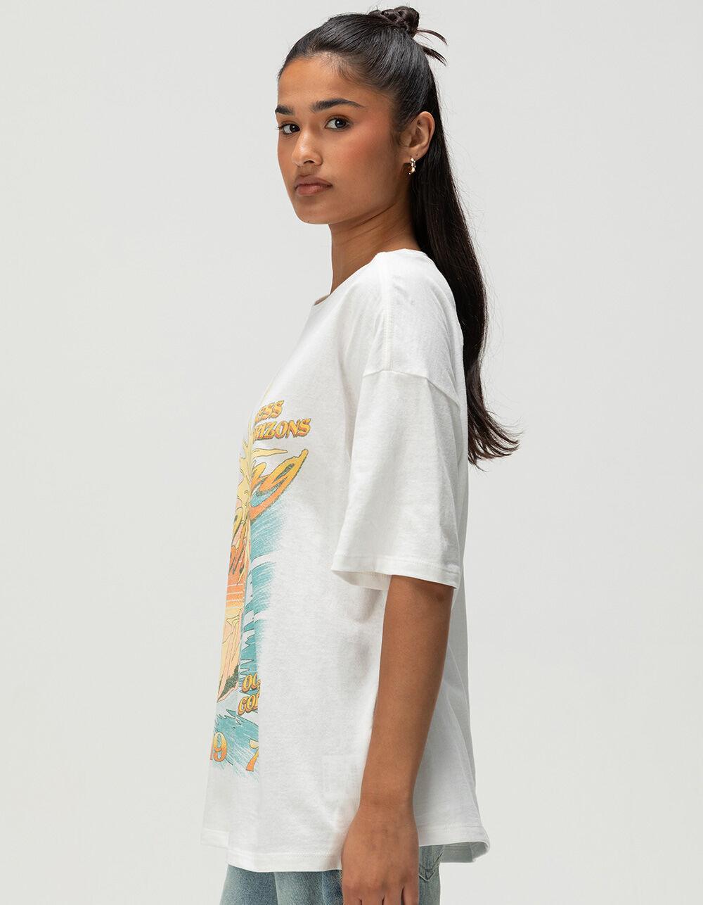 BILLABONG Where The Ocean And Sun Collide Womens Relaxed Tee - WHITE Product Image