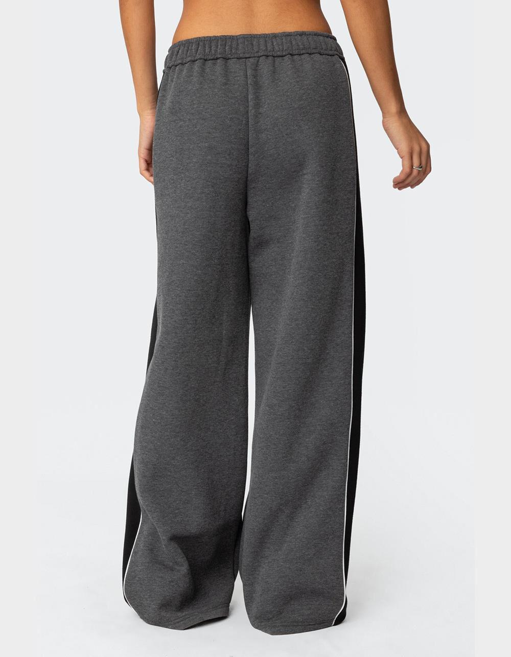 EDIKTED Contrast Panel Sweatpants Product Image