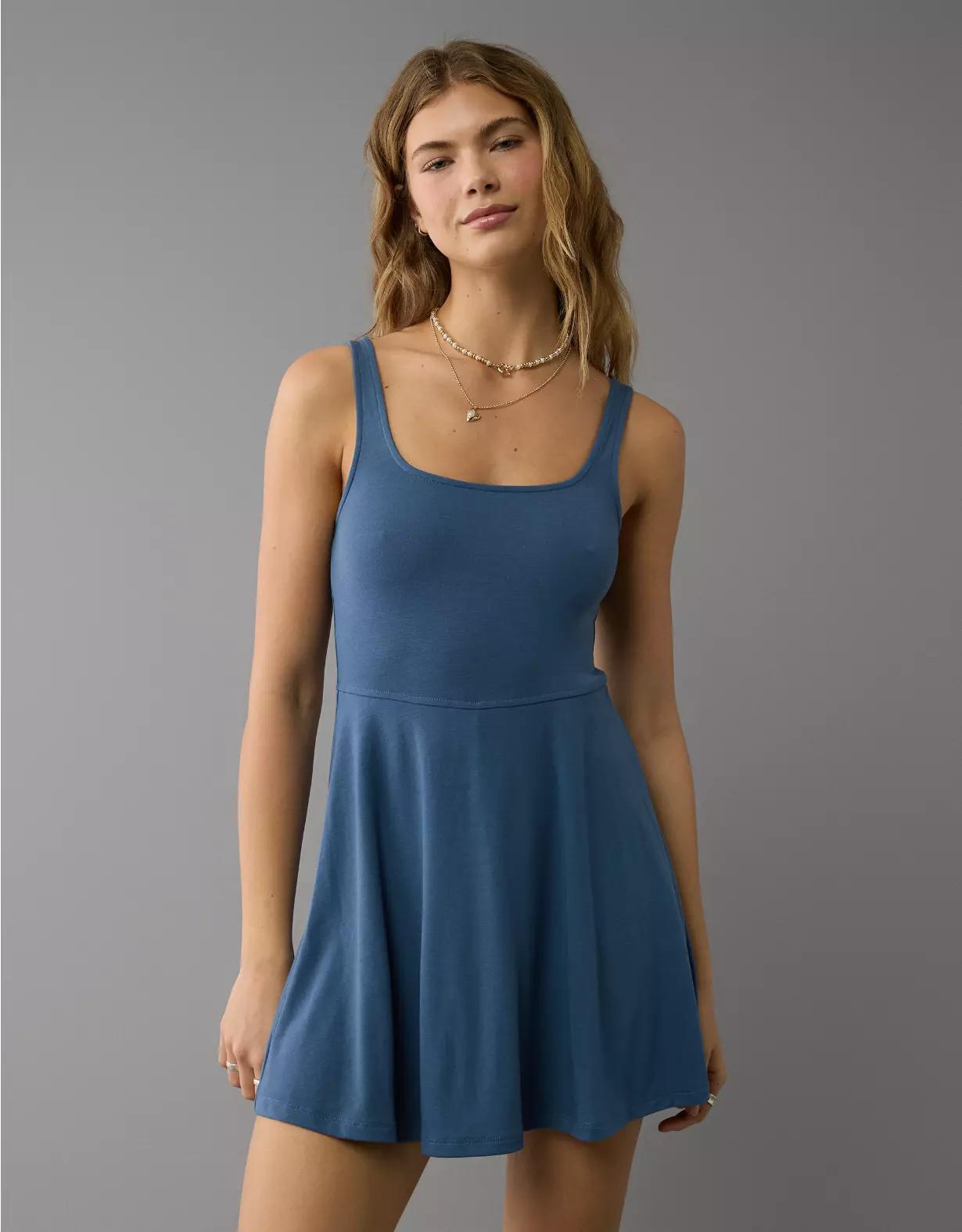 AE Knit Fit & Flare Mini Skort Dress Product Image