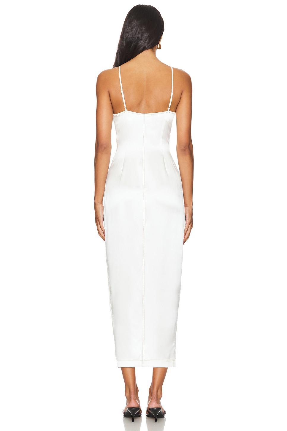 Silk Maxi Dress W/ Lace Cups fleur du mal Product Image