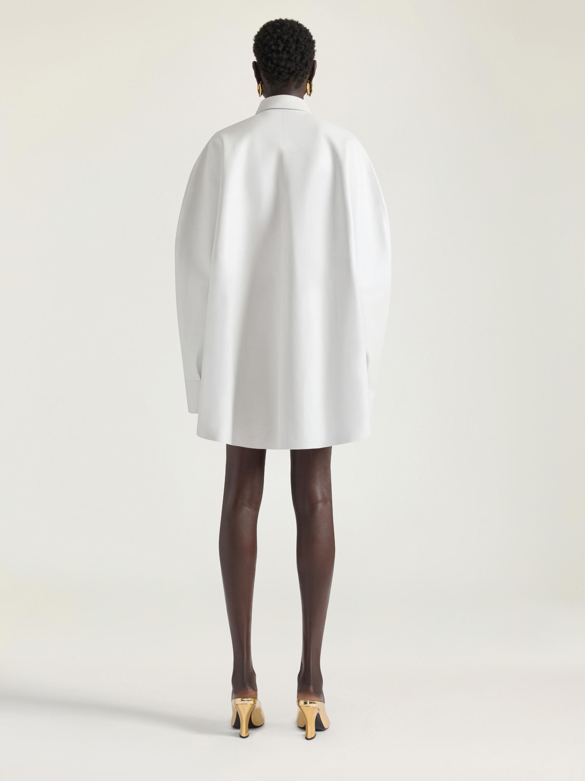 Overshirt in leather Product Image