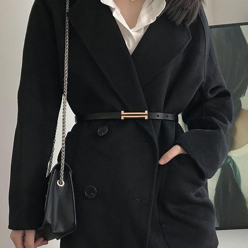 Genuine Leather Slim Belt Product Image