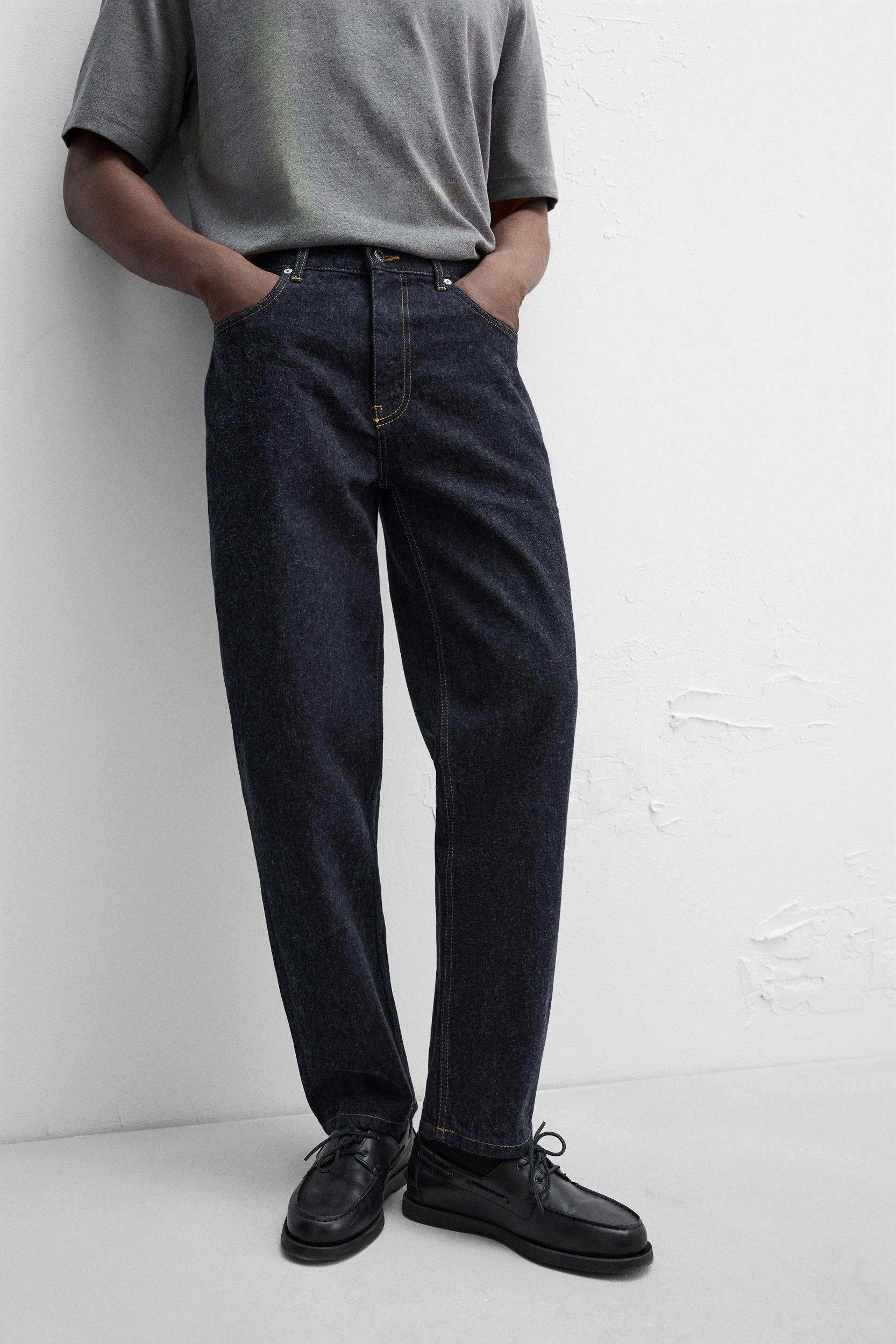 BRUSHED STRAIGHT FIT JEANS Product Image