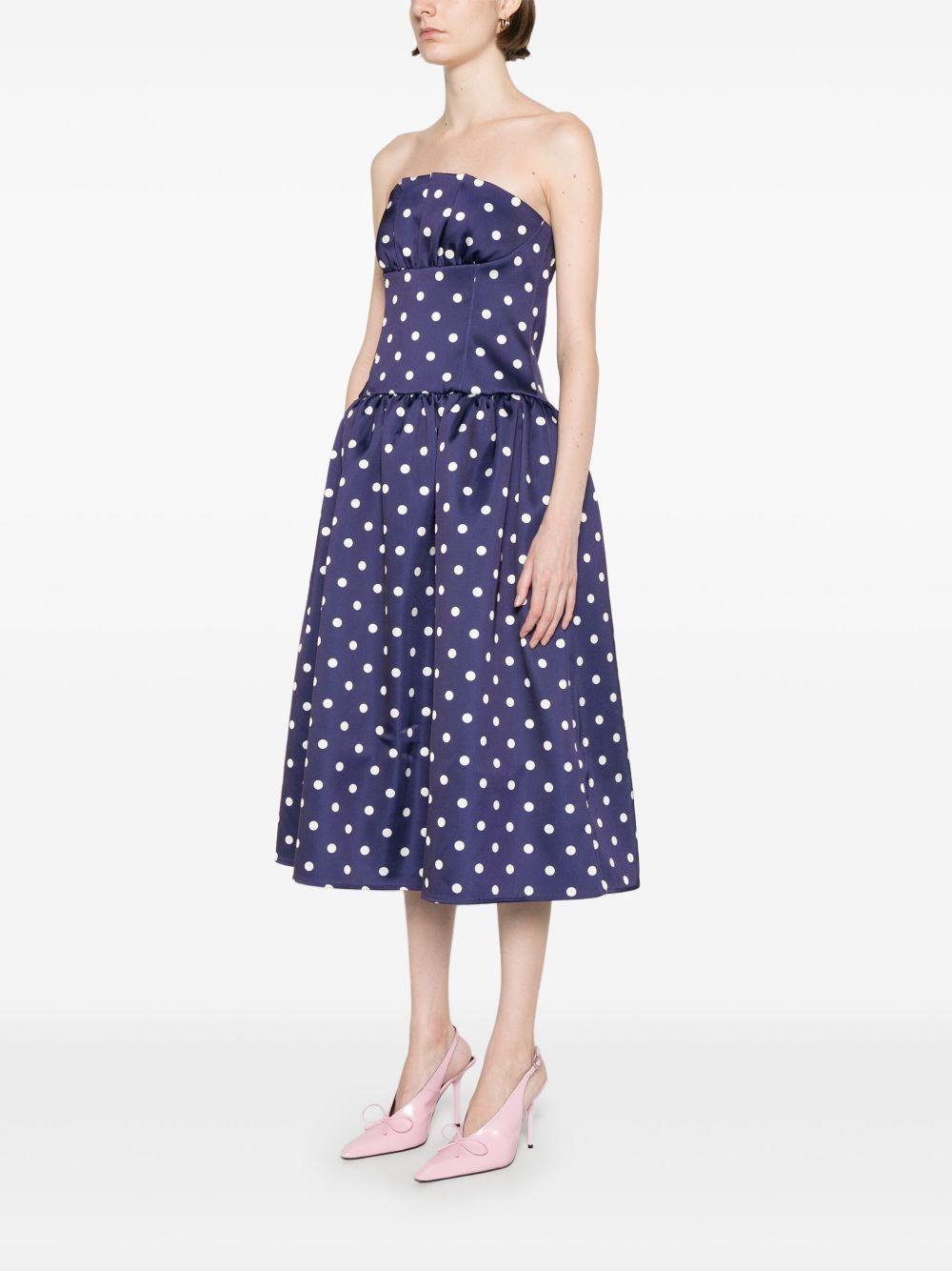 polka-dot midi dress Product Image