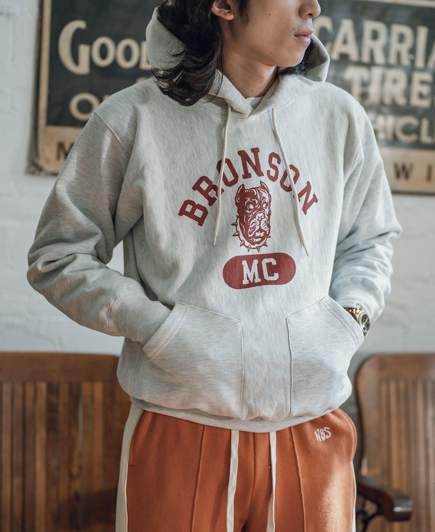 Motorcycle Club Logo-Print Reverse Weave Hoodie Product Image