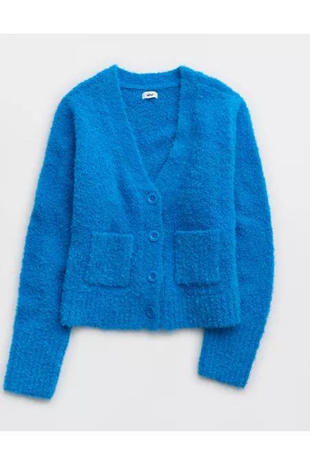 Aerie Teddy Boucle Cardigan Women's Product Image