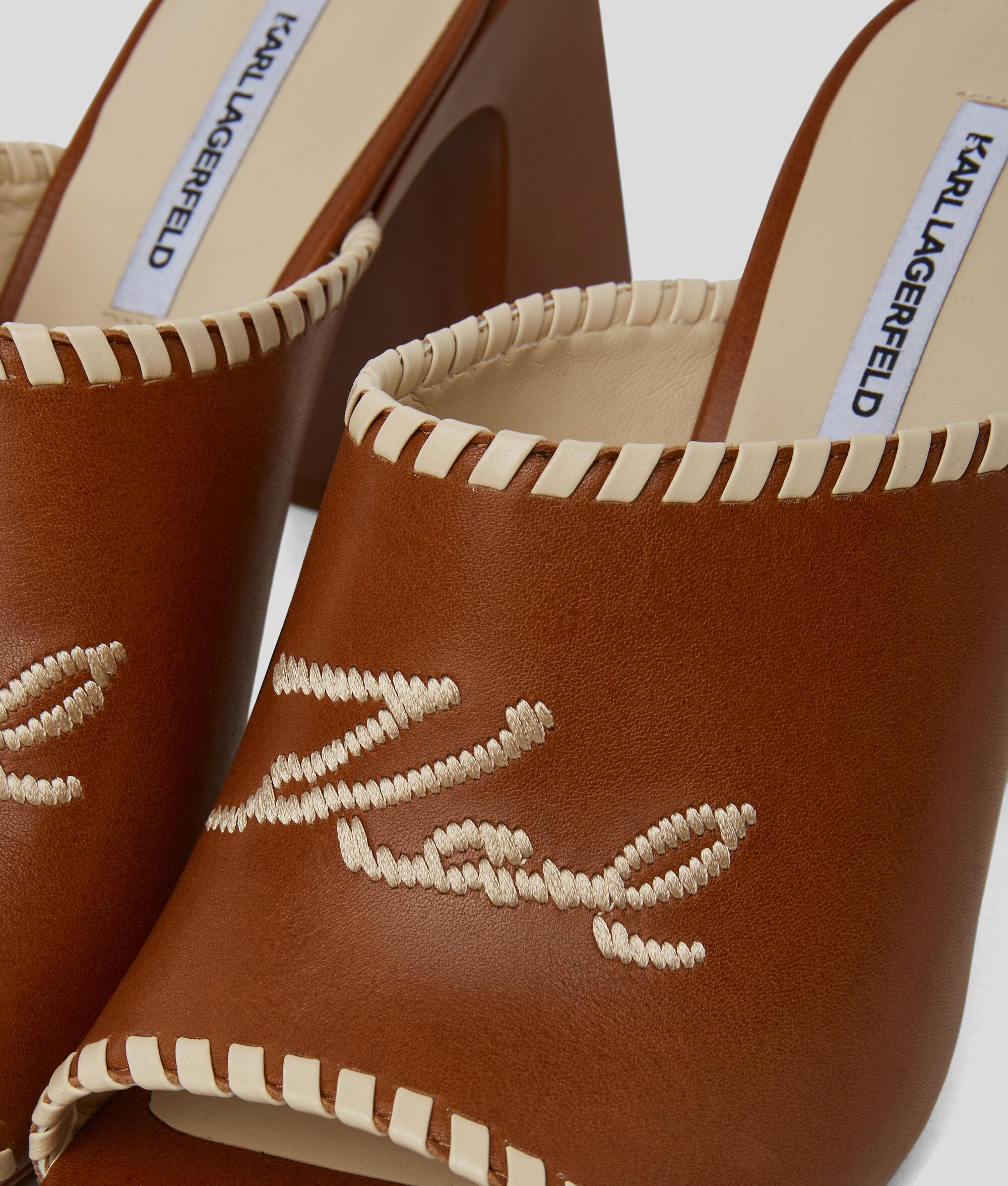 KARL SIGNATURE ASTRA NOVA HEELED SANDALS Product Image