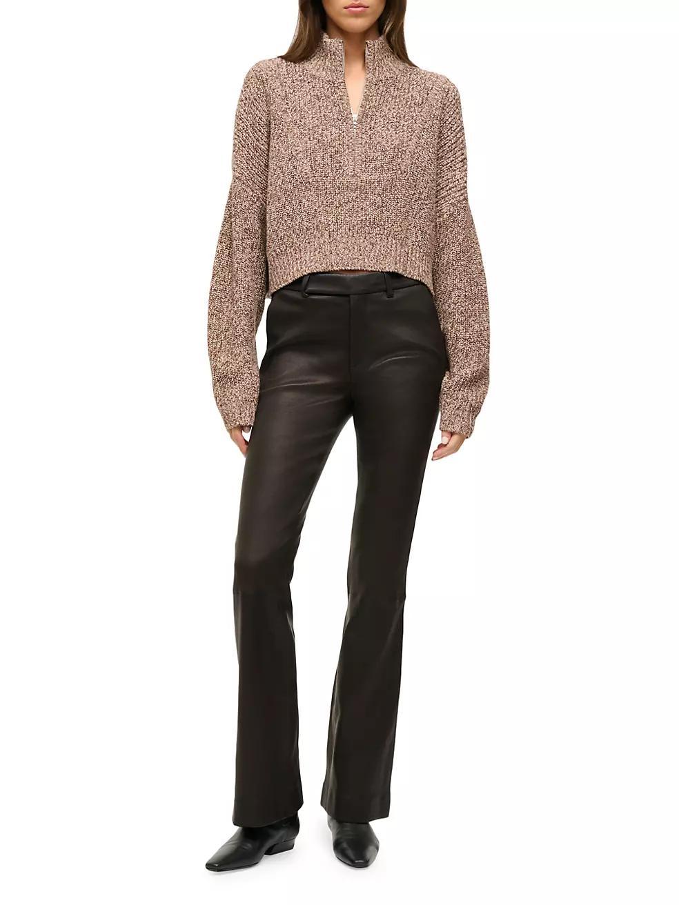 Hampton Cotton-Blend Crop Sweater Product Image