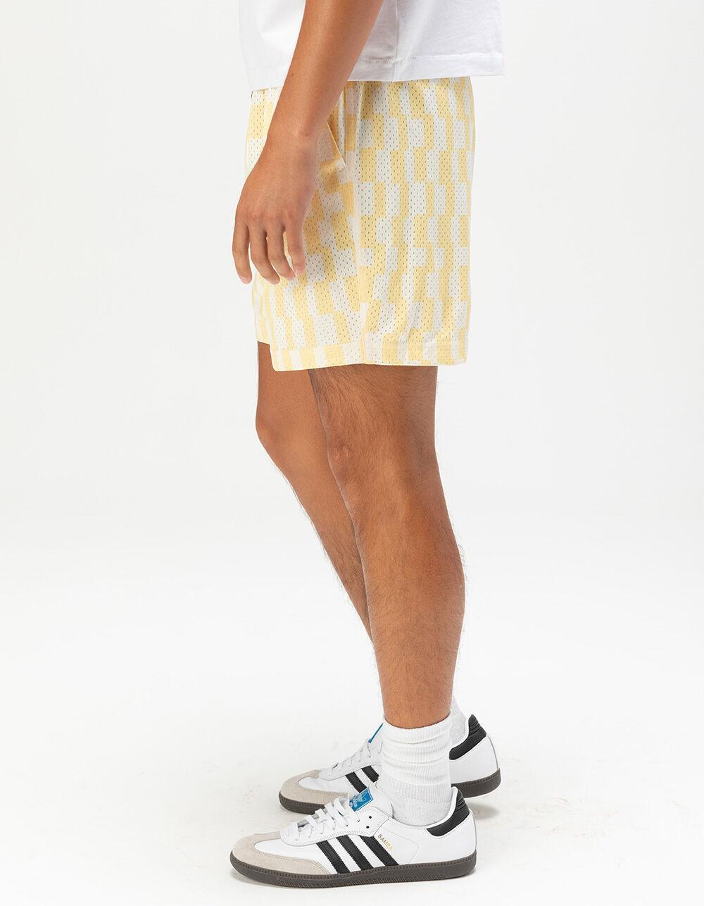 RSQ Mens 6" Mesh Shorts - LT YELLOW Product Image