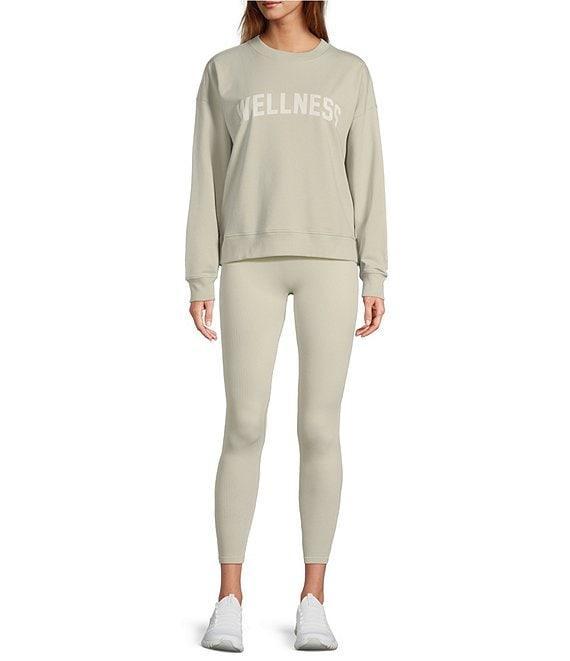 Antonio Melani Active Wellness Crew Neck Long Sleeve Sweatshirt Product Image