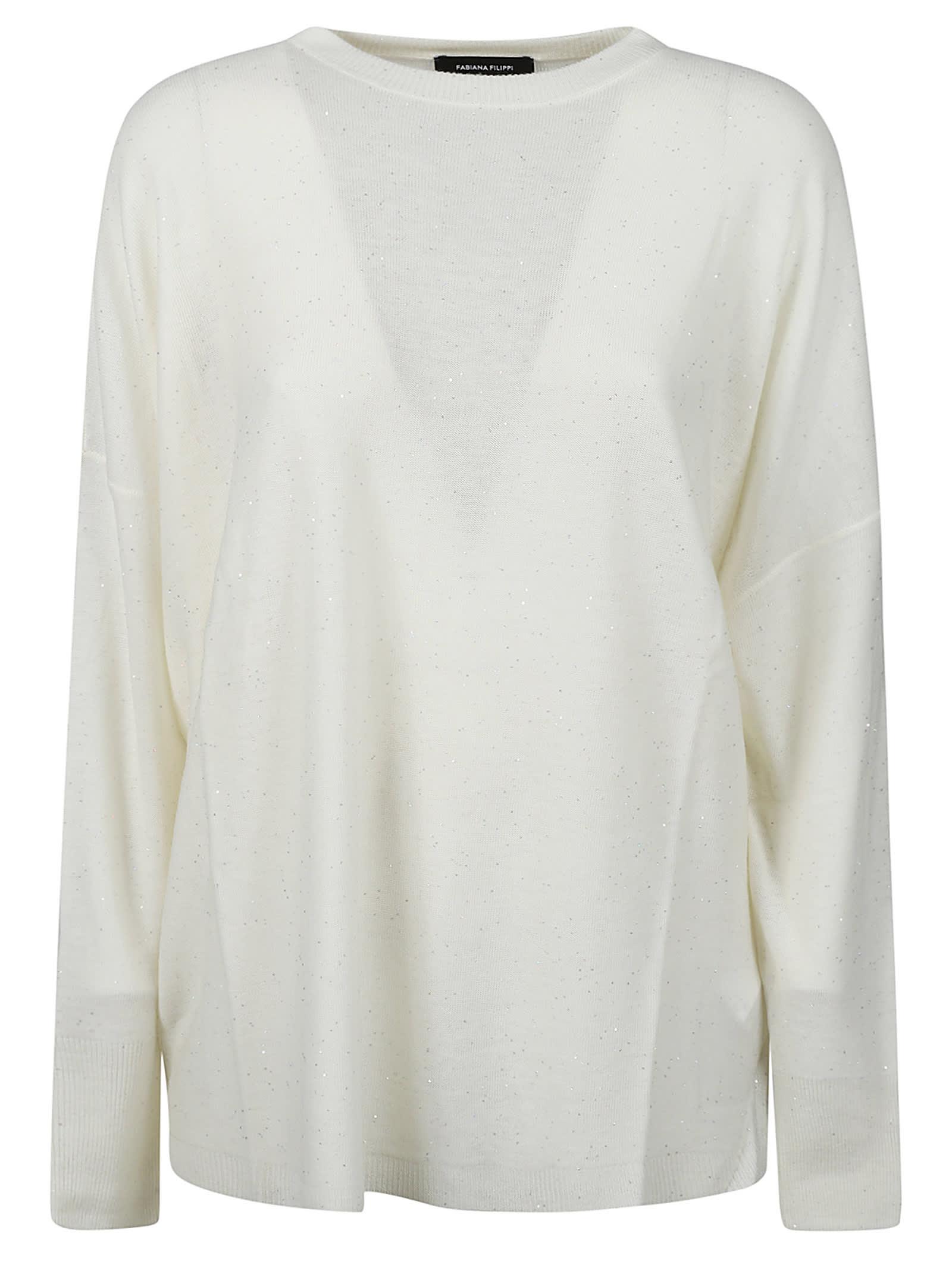 FABIANA FILIPPI Sweater In White Product Image