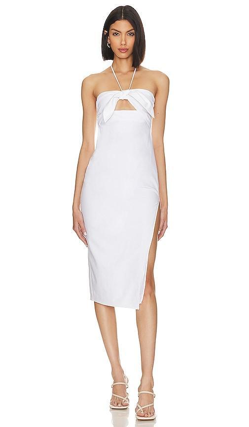 x Jetset Christina Olive Midi Dress MAJORELLE Product Image