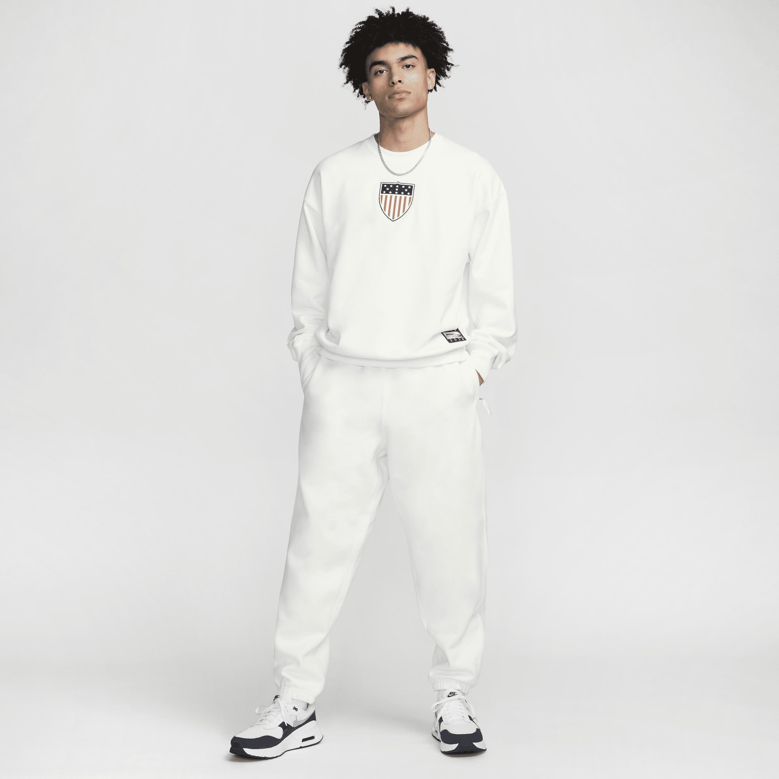 Mens Nike White Team USA Solo Swoosh 1924 Pack Pullover Sweatshirt Product Image