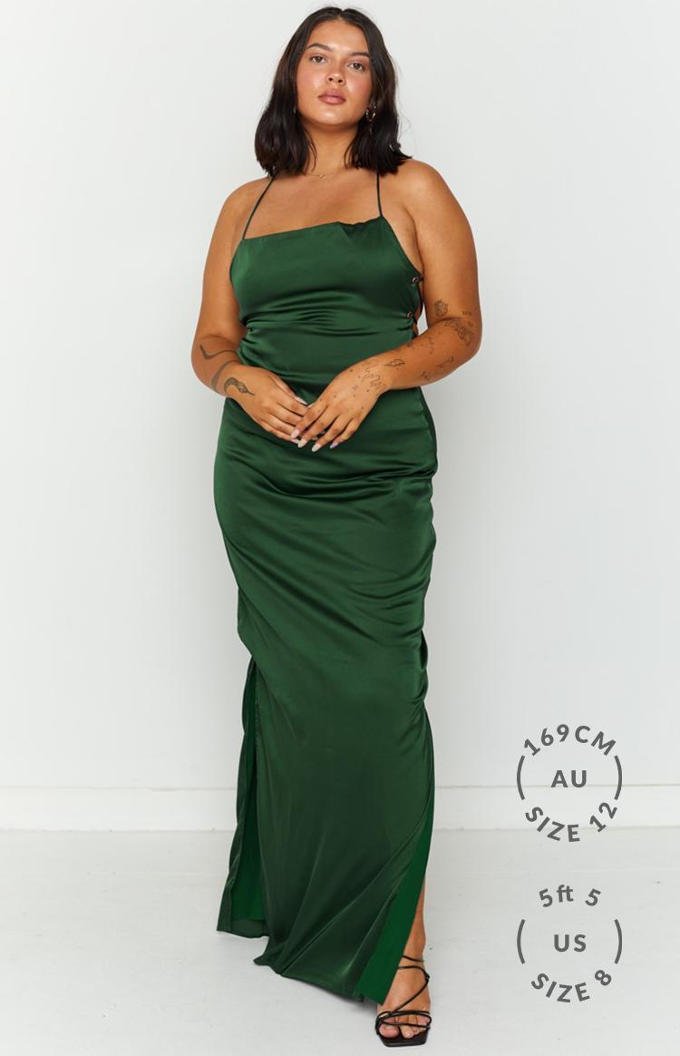 Manhattan Slip Formal Dress Emerald Product Image
