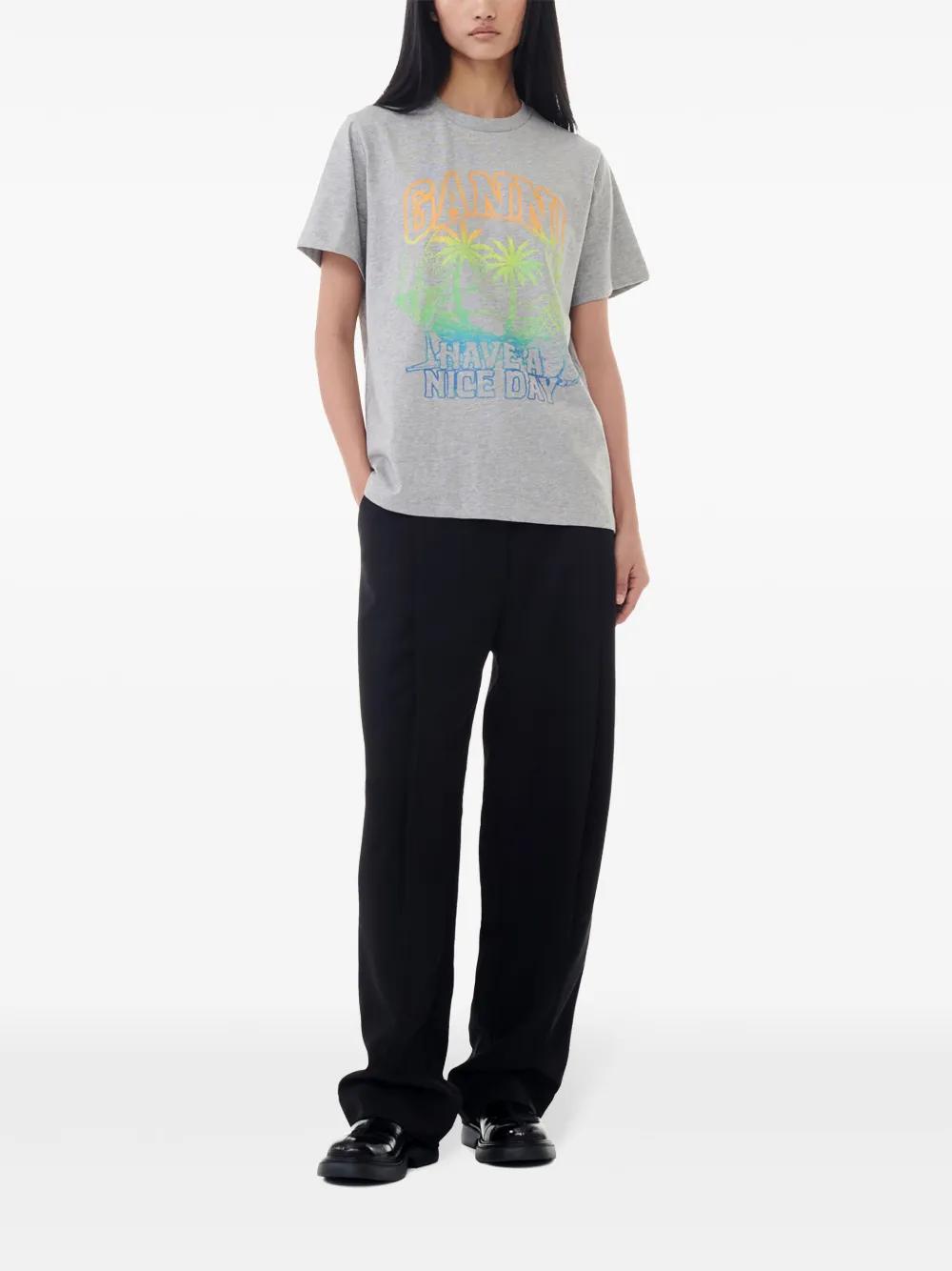 logo-print cotton T-shirt Product Image