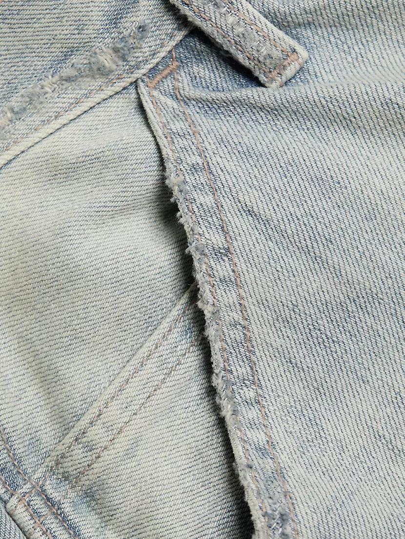Skater Wide-Leg Denim Shorts Product Image