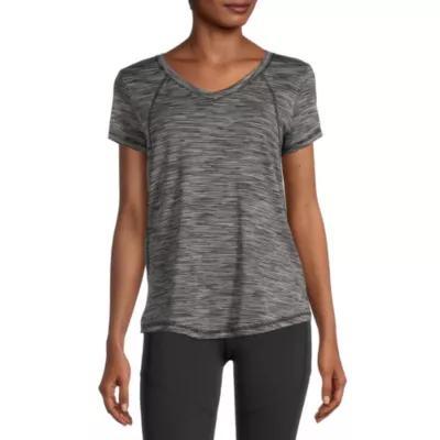 Xersion Womens Performance V Neck Short Sleeve T-Shirt Tall Product Image