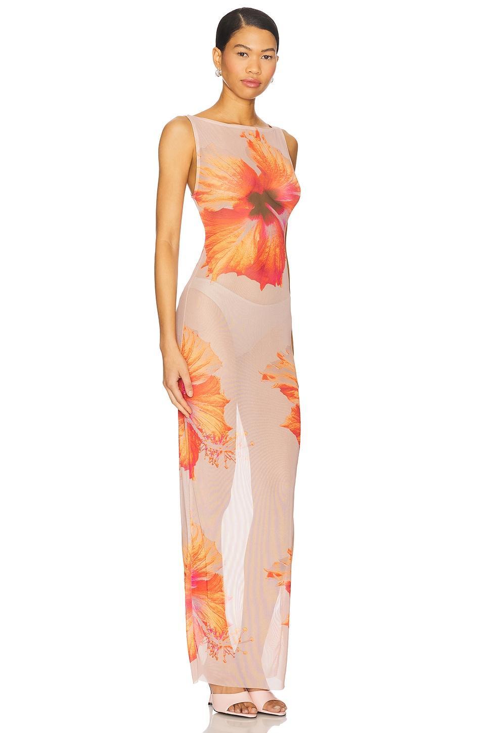 Gauze Mesh Maxi Dress Good American Product Image