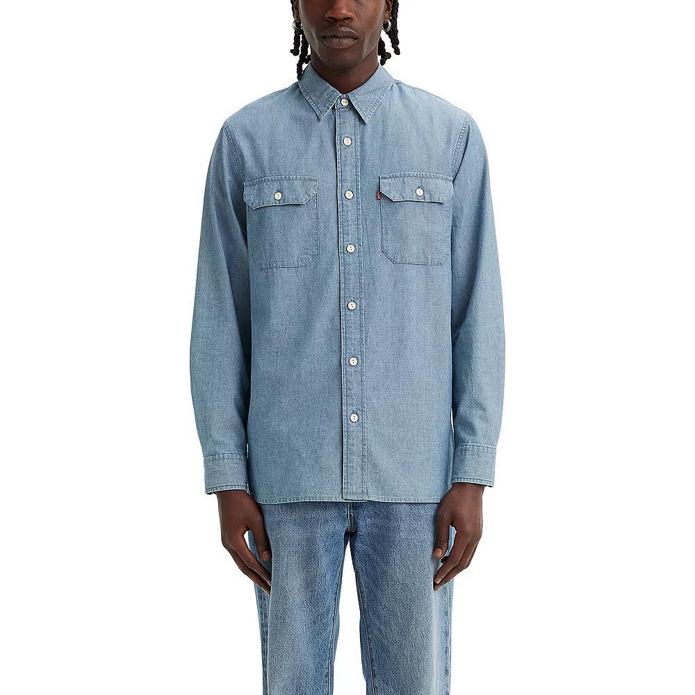 Men's Levi's® Classic Worker Button-Down Shirt, Size: Medium, Chambray Product Image