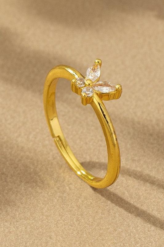 Simple Skinny Butterfly Ring Product Image