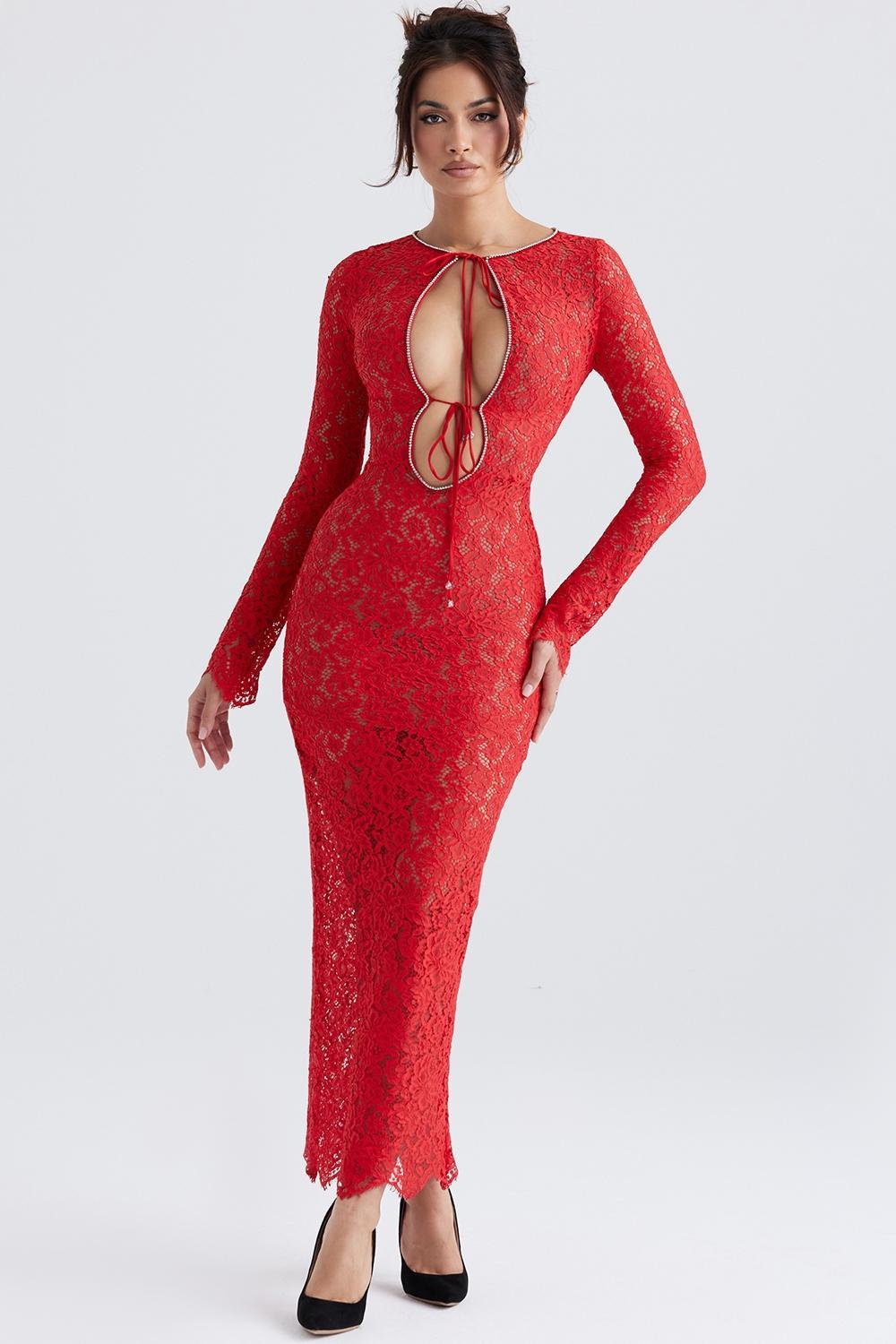 Grace Ivory Crystallised Mini Dress Product Image