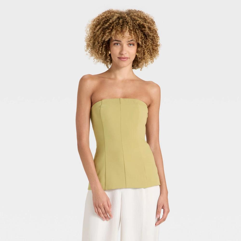Women's Fitted Tube Top - A New Day™ Product Image