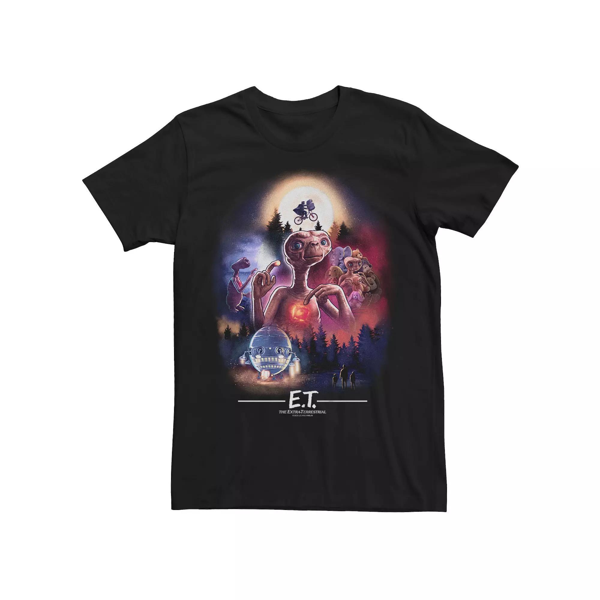 Big & Tall ET The Extra-Terrestrial Scenes Collage Tee, Mens Product Image