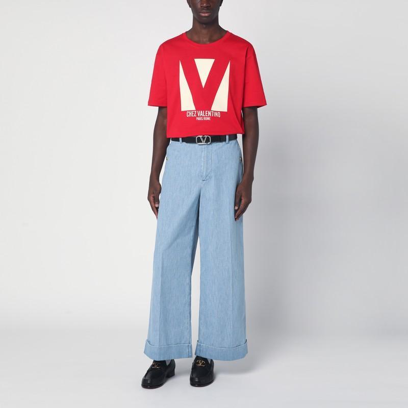 VALENTINO T-shirt Logo In Red Product Image