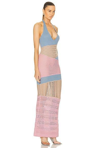 Patchwork Knit Midi Dress RTA Product Image