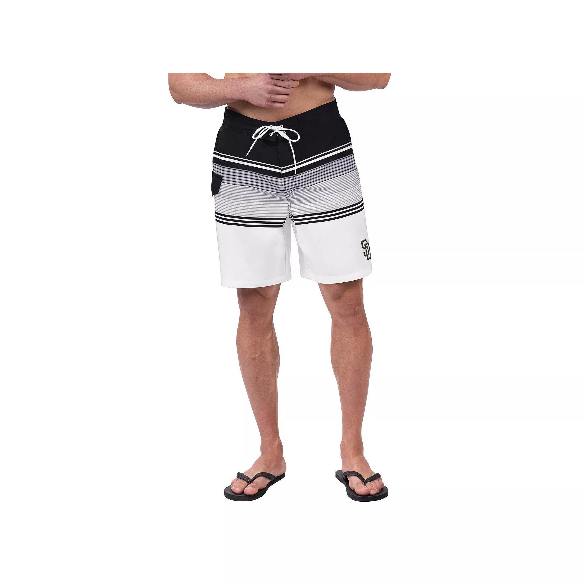 Men's G-III Sports by Carl Banks Black/White Chicago White Sox Jump Shot Volley Board Shorts, Size: 2XL Product Image
