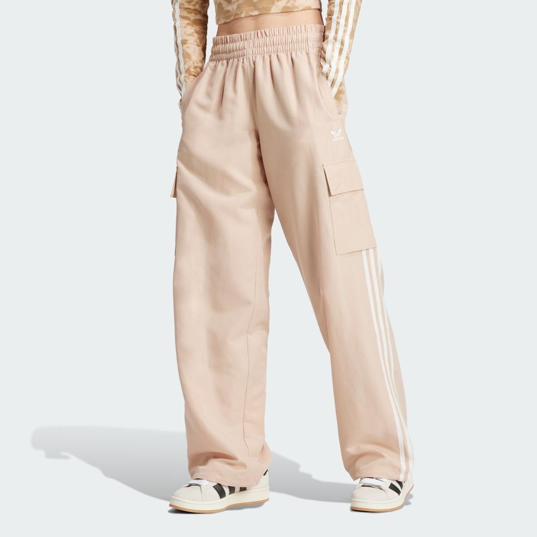 adidas Adicolor 3-Stripes Cargo Pants Black 2XL Womens Product Image