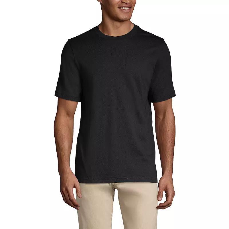 Men's Lands' End Super-T Short Sleeve T-Shirt, Size: Medium, Evening Blue Product Image