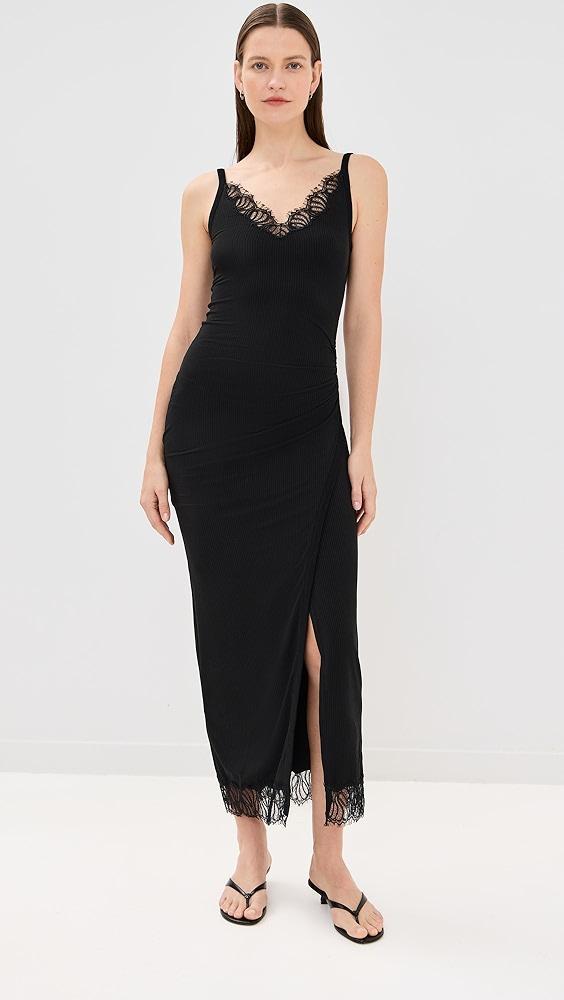 SIMKHAI Yulia Draped Midi Dress | Shopbop Product Image