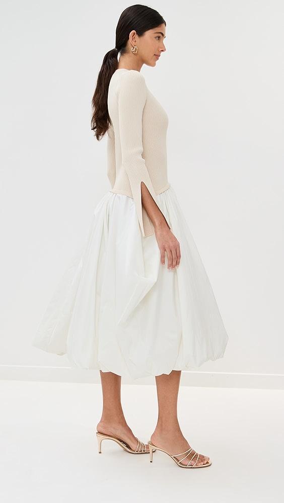 SIMKHAI Kenlie Mock Neck Midi Dress | Shopbop Product Image