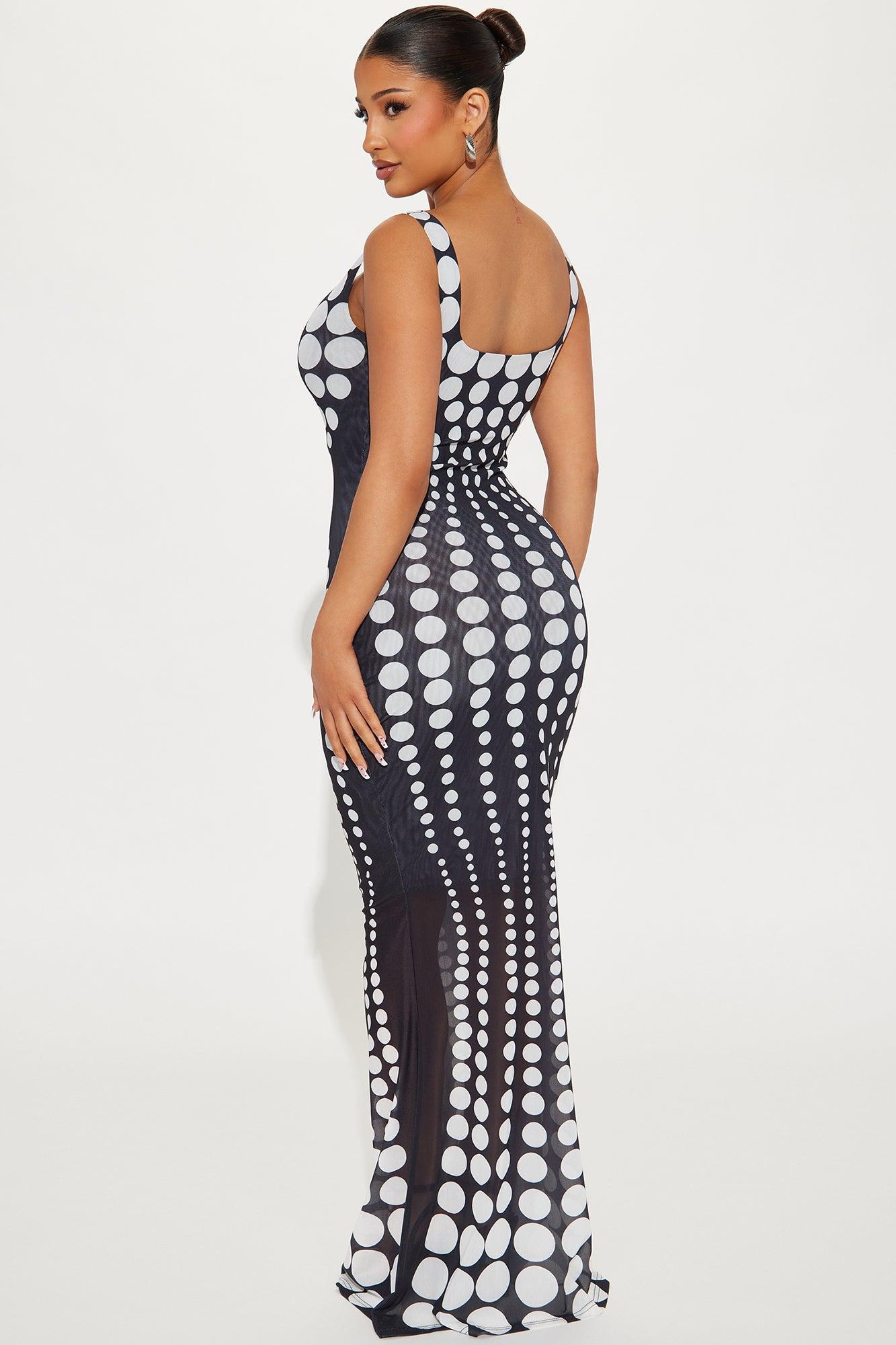 A Sight Mesh Maxi Dress - Black Product Image