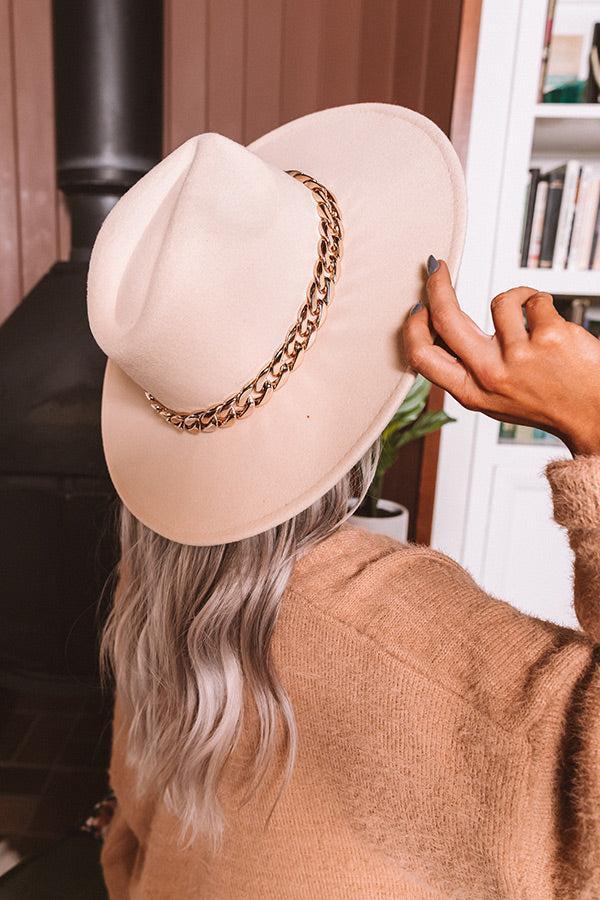Love Of Lattes Felt Fedora In Ivory Product Image