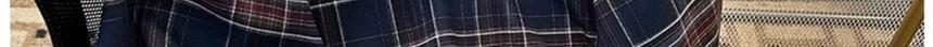 Long-Sleeve Plaid Hooded Shirt Product Image