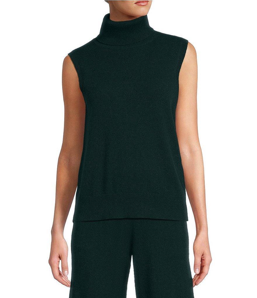 Antonio Melani Ivone Turtleneck Cashmere Sleeveless Sweater Product Image