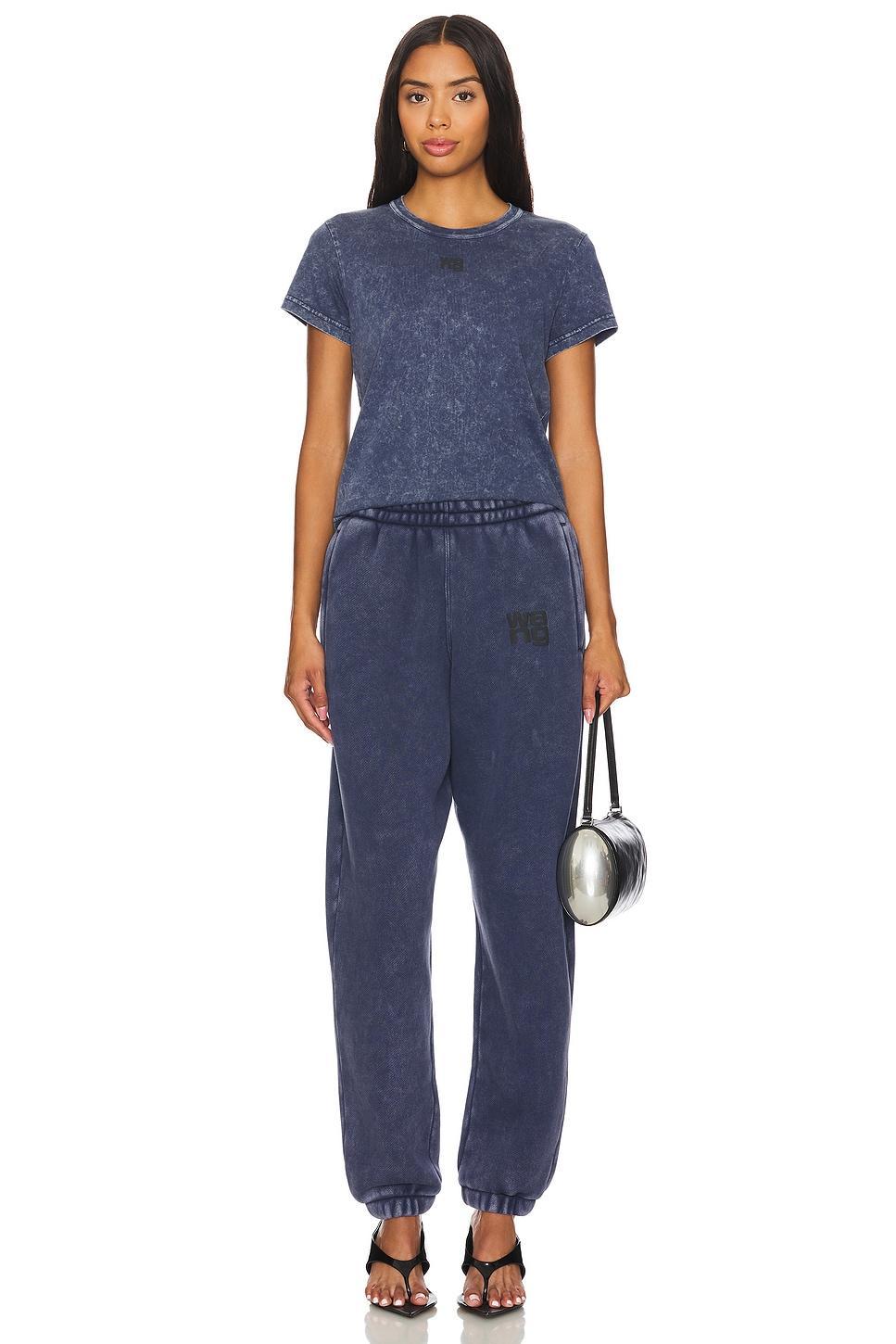 Essential Jersey Shrunk Tee With Puff Logo Alexander Wang Product Image