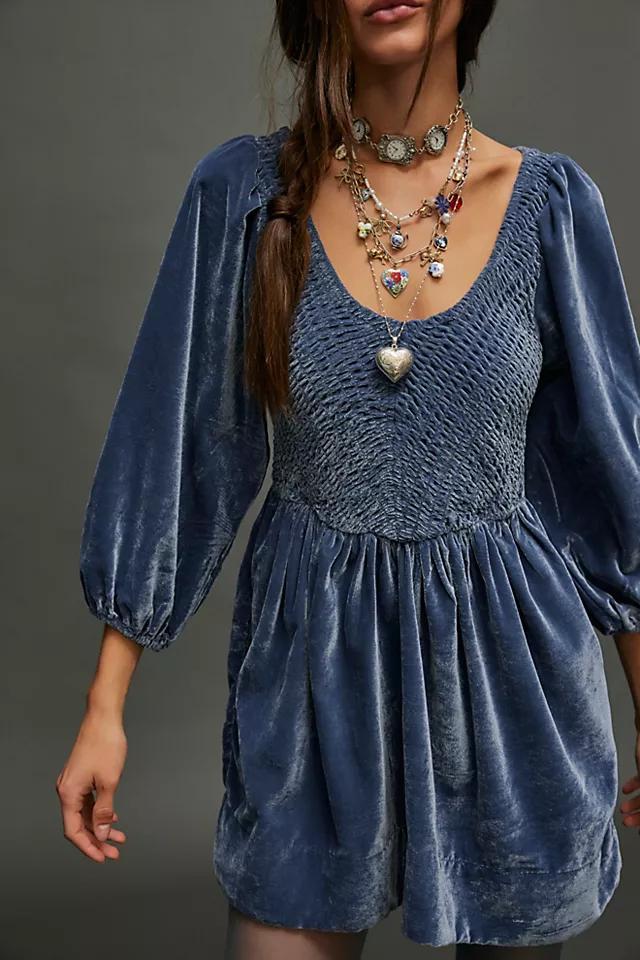 Farrier Velvet Mini Dress Product Image