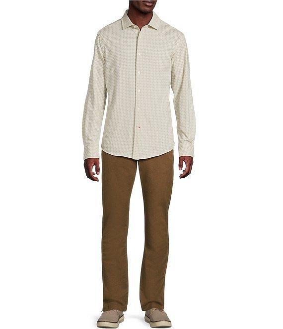 Cremieux Blue Label Geometric Print Coat Front Knit Shirt Product Image