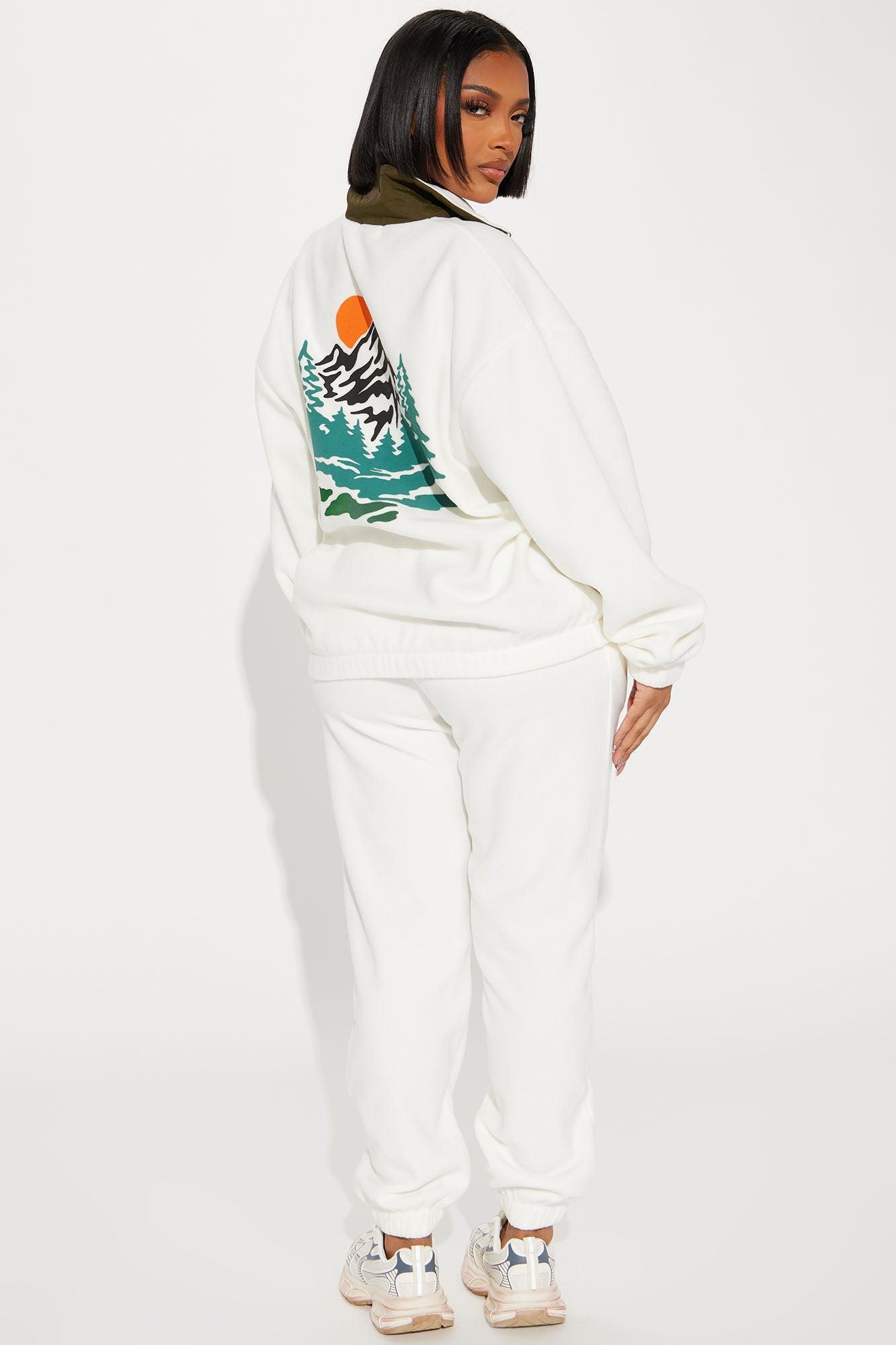 Cozy Adventures Jogger Set - Cream Product Image