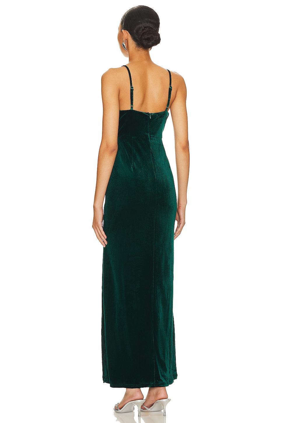 Aurora Deep V Maxi Dress superdown Product Image