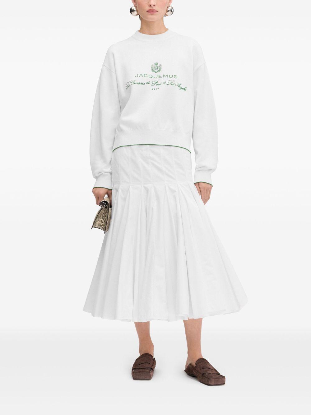 logo-embroidered sweatshirt Product Image