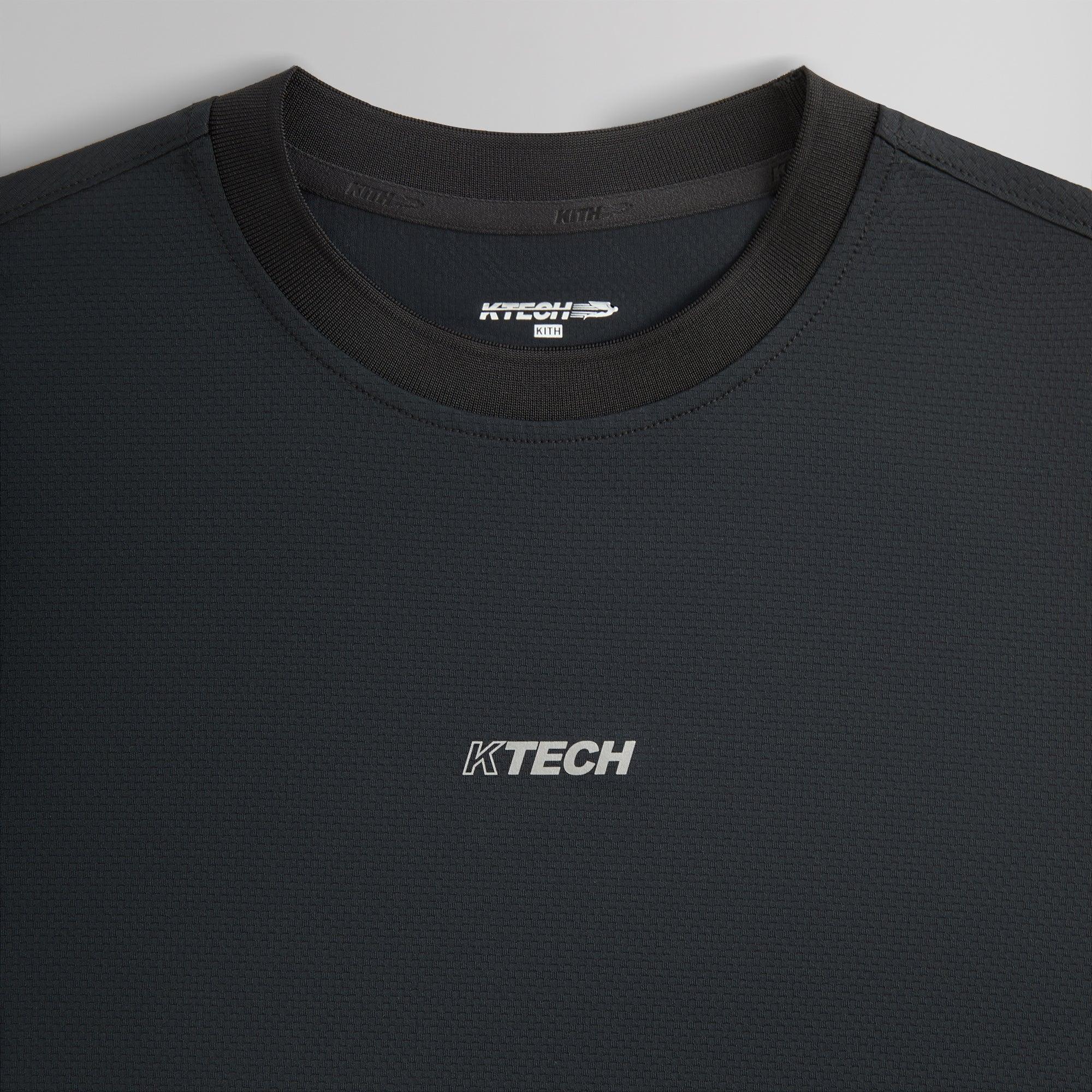Kith Honeycomb Tech Heathrow Long Sleeve Tee - Black Male Product Image